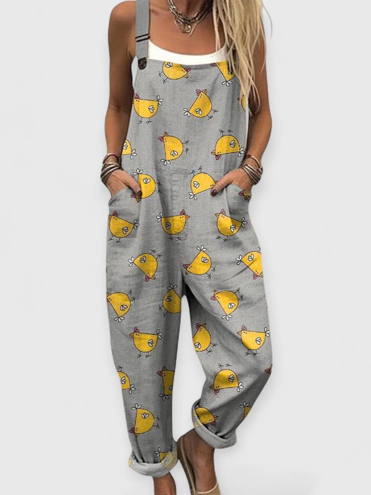 Althea | Vintage handmade loose-fitting jumpsuit for a unique style