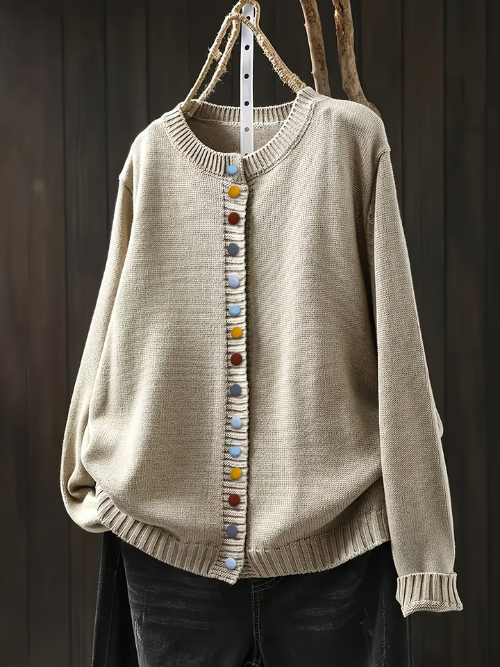 Alice | Gunilla – Knitted Cardigan with Decorative Buttons