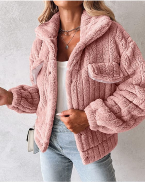 Florienne™ - Fuzzy Single-Breasted Coat
