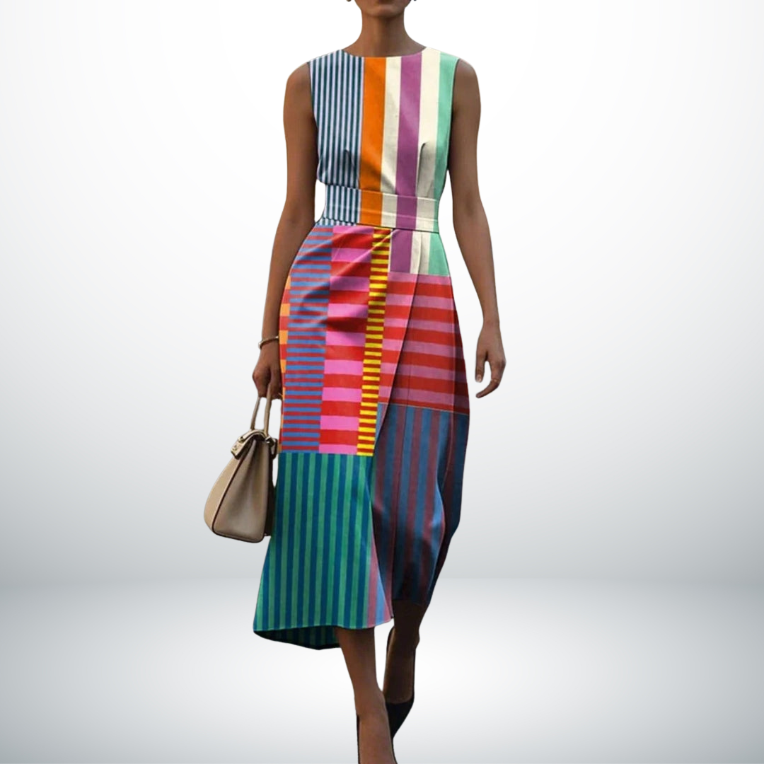 AMIE | COLOURFUL GEOMETRIC DRESS