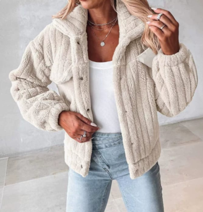 Florienne™ - Fuzzy Single-Breasted Coat