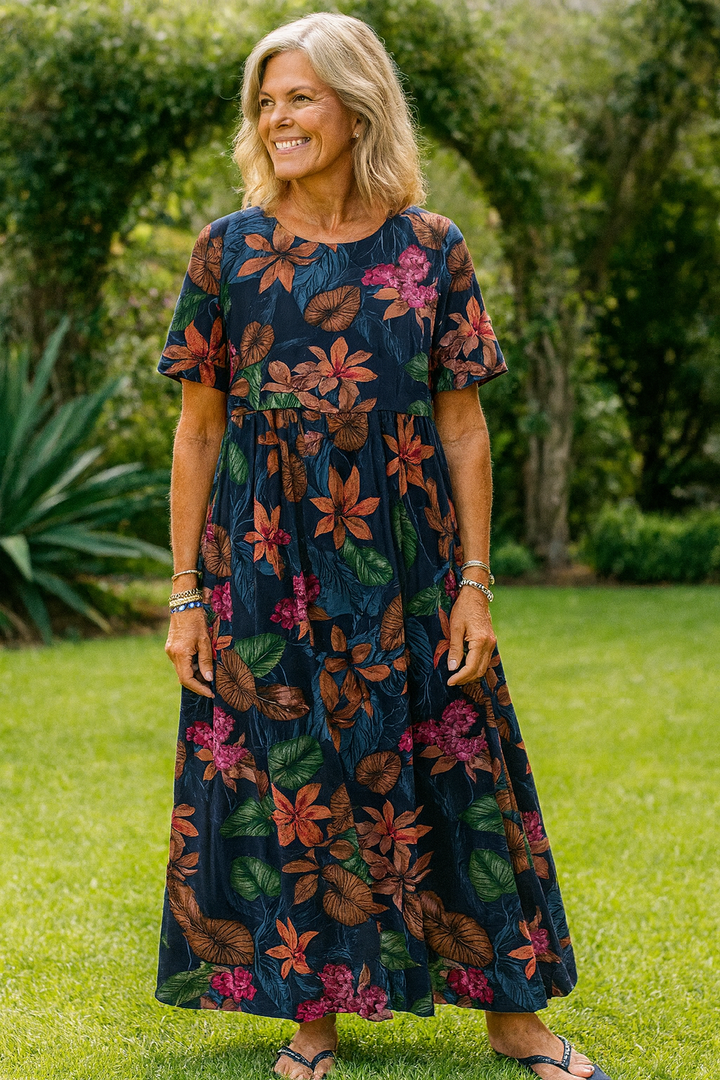 Masie | Breezy Floral Maxi Dress – Where Comfort Meets Confidence