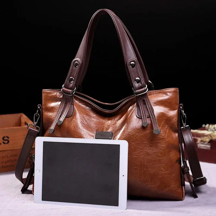 Alice - Fashionable Casual Leather Crossbody Tote