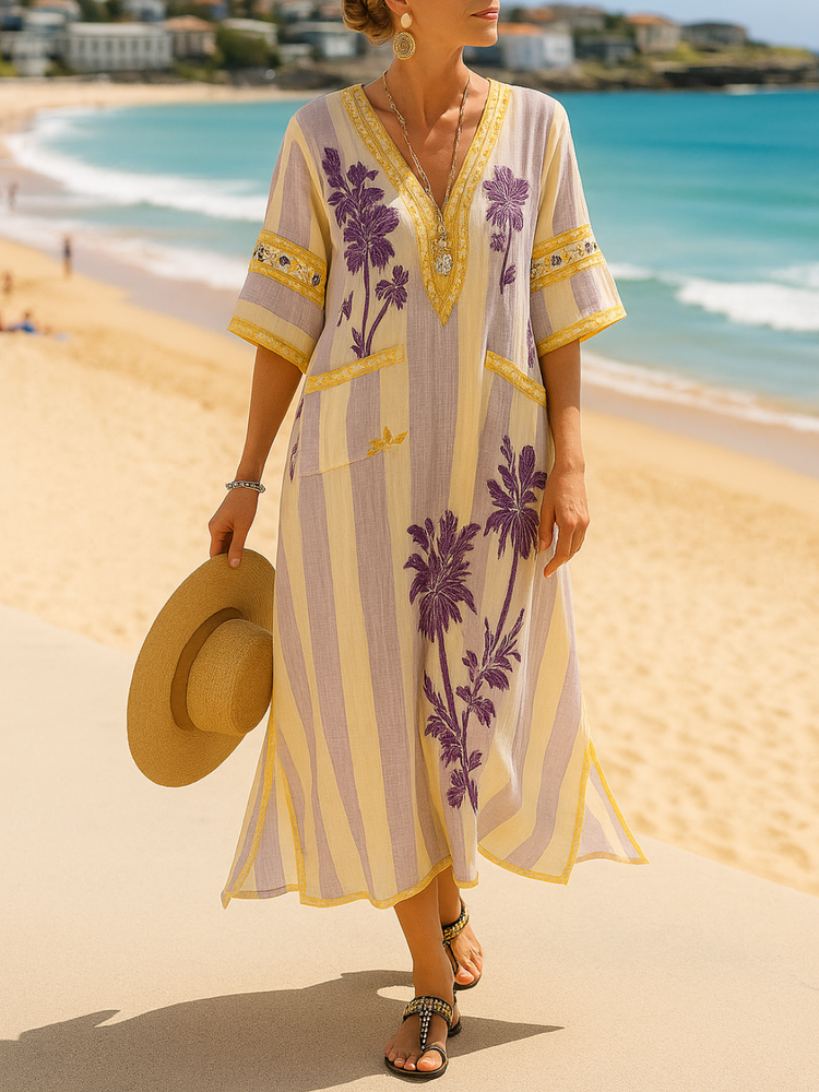 Colourful Linen Dress
