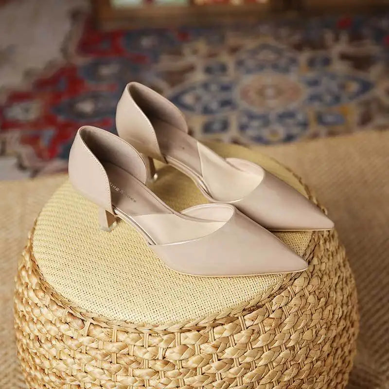 Aveline Leather Heels