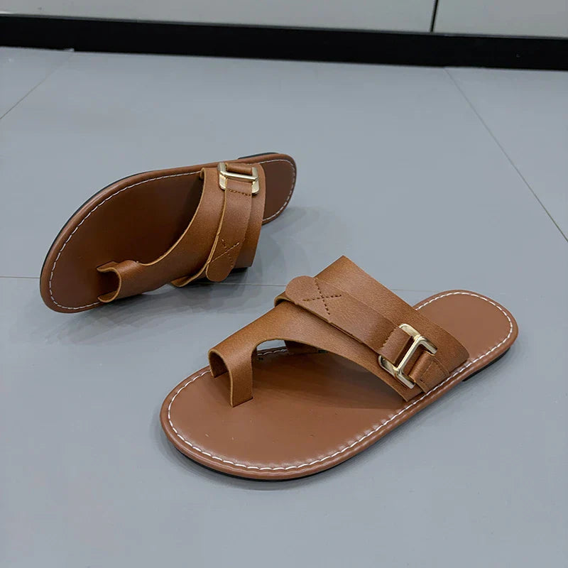 Ashmira Leather Sandals