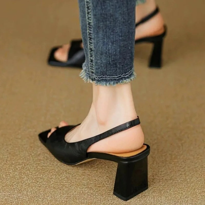 Averra Leather Heels