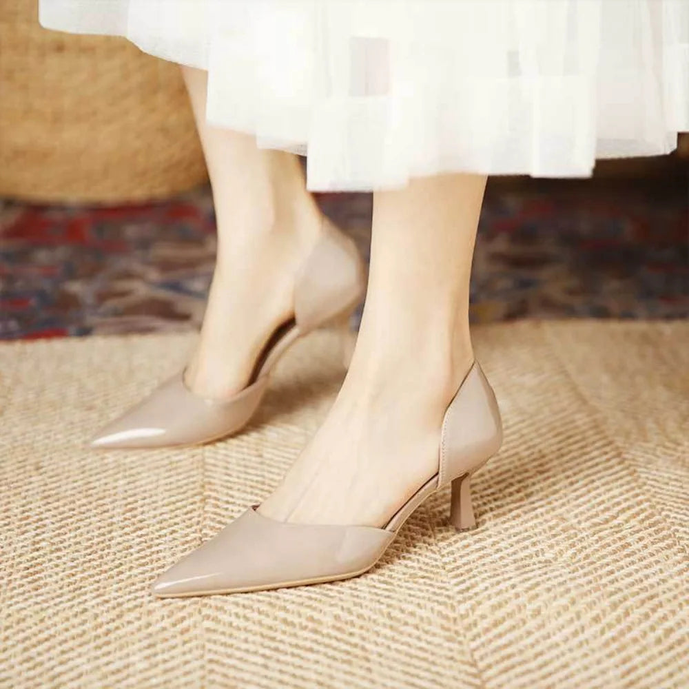 Aveline Leather Heels