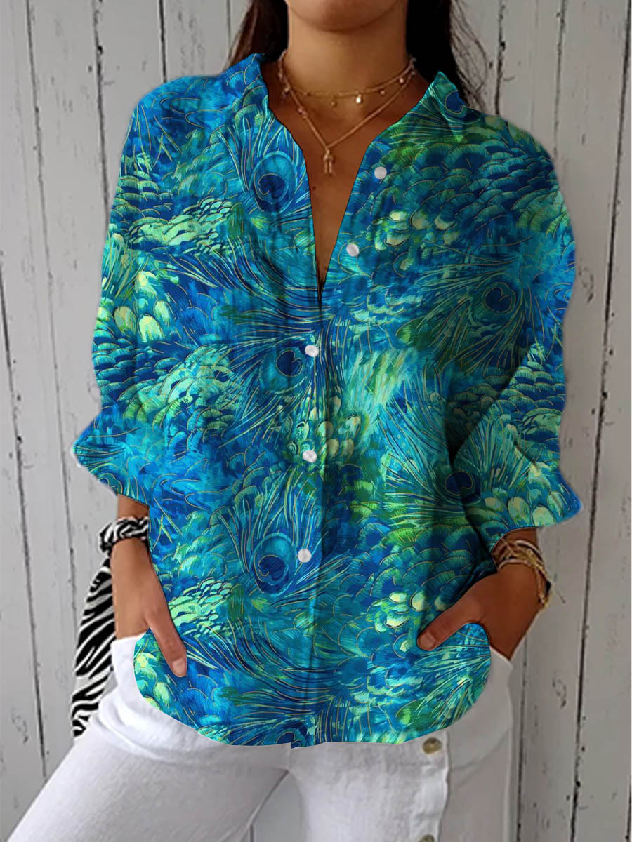 Linda - Peacock Grace Blouse