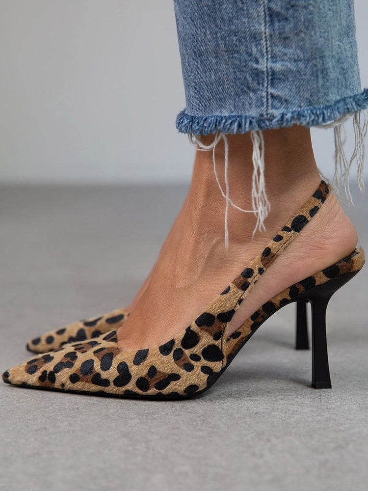 Liora | Handcrafted leopard print court shoes