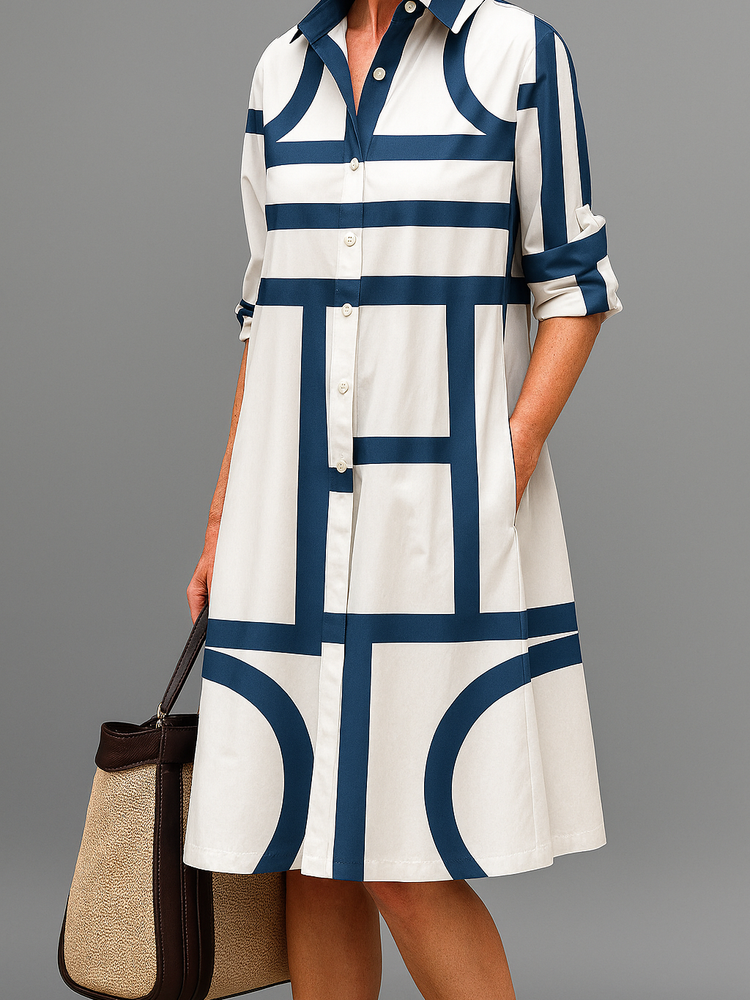 Jania – Elegant Midi Dress for Effortless Style