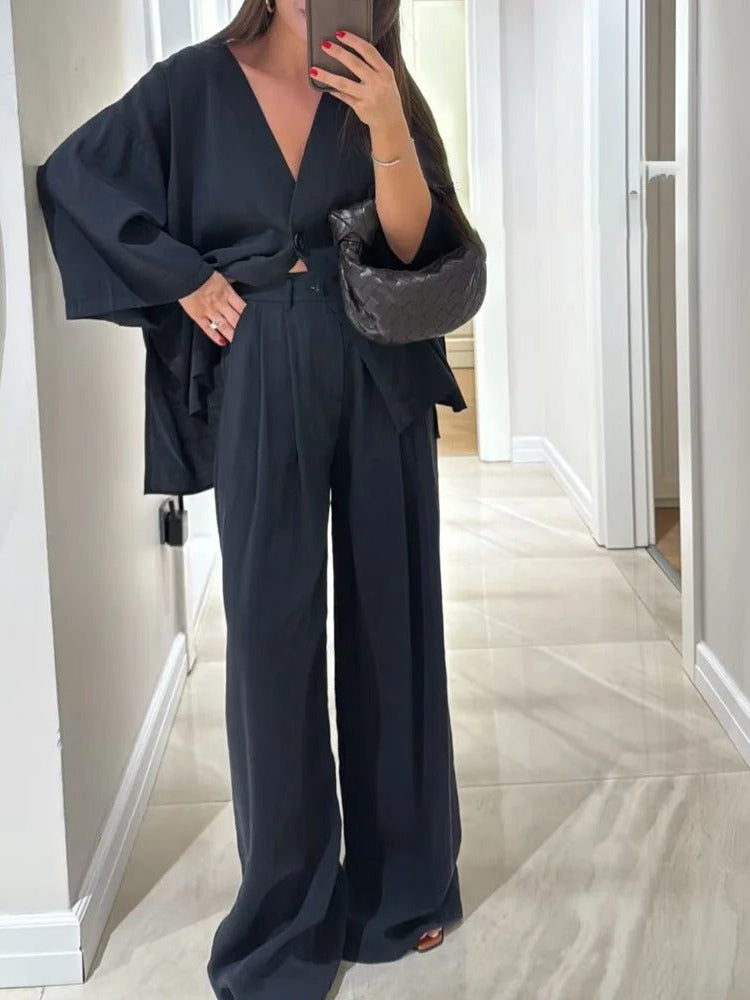 Céline | Coordinated Set with V-Neck