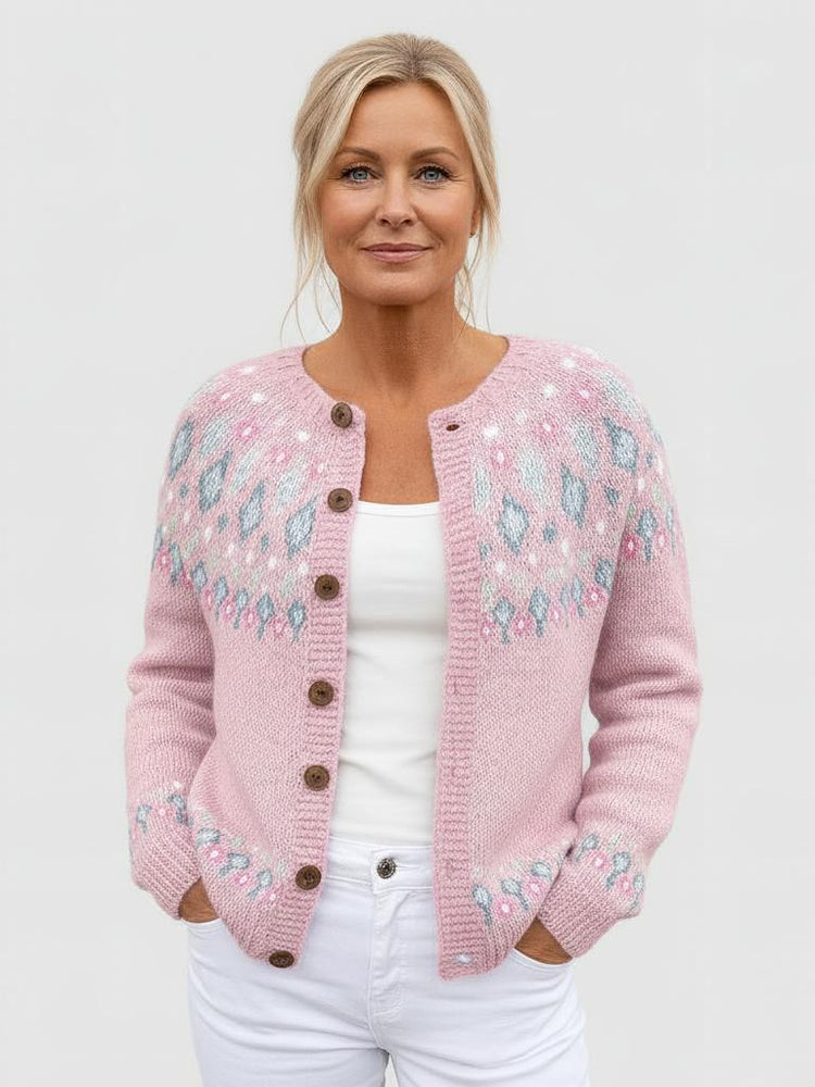 Alice | Loose-Knit Cardigan with Pattern