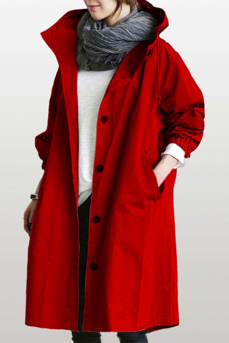 Rachel™ - Water-Resistant Oversized Hooded Windbreaker