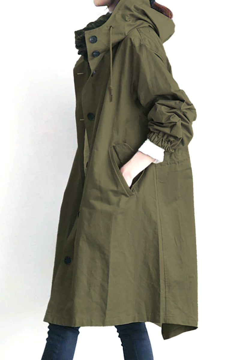 Rachel™ - Water-Resistant Oversized Hooded Windbreaker