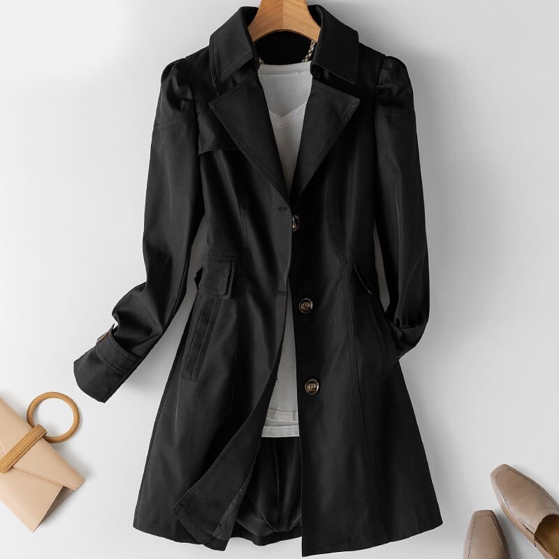Raphaella™ - Mid-Length Trench Coat