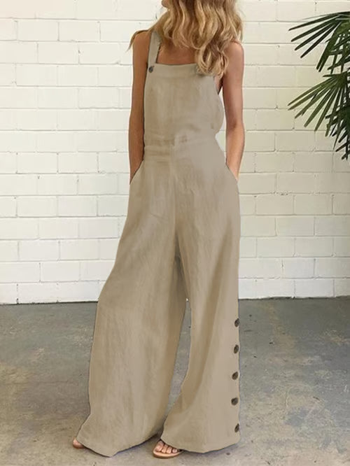 Sofía | Long Linen Jumpsuit