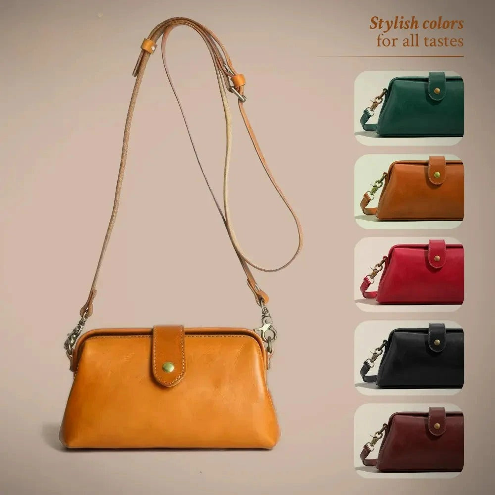 Sarah - Classic Leather Crossbody Bag for Women