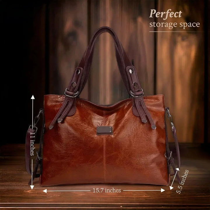 Alice - Fashionable Casual Leather Crossbody Tote