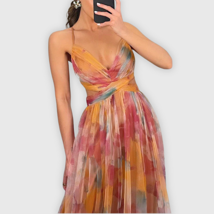 The Elara Sunset Dress