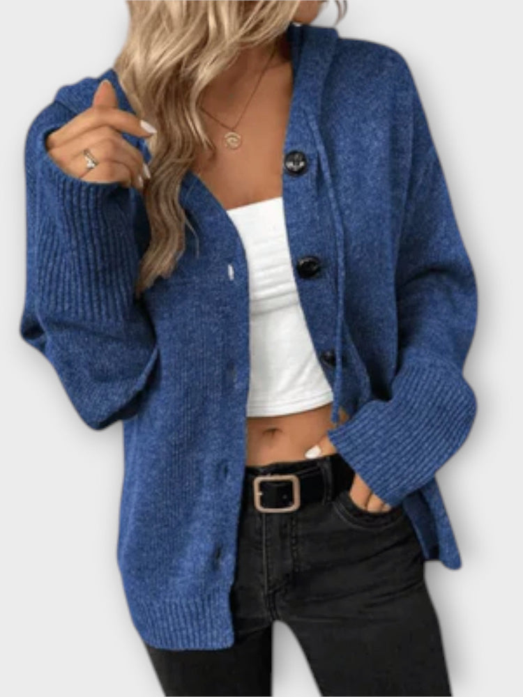 Brittan - Knitted Cardigan with Buttons