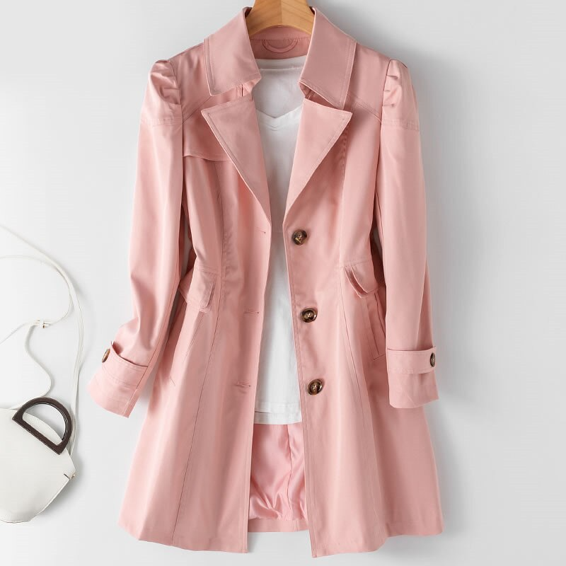 Raphaella™ - Mid-Length Trench Coat