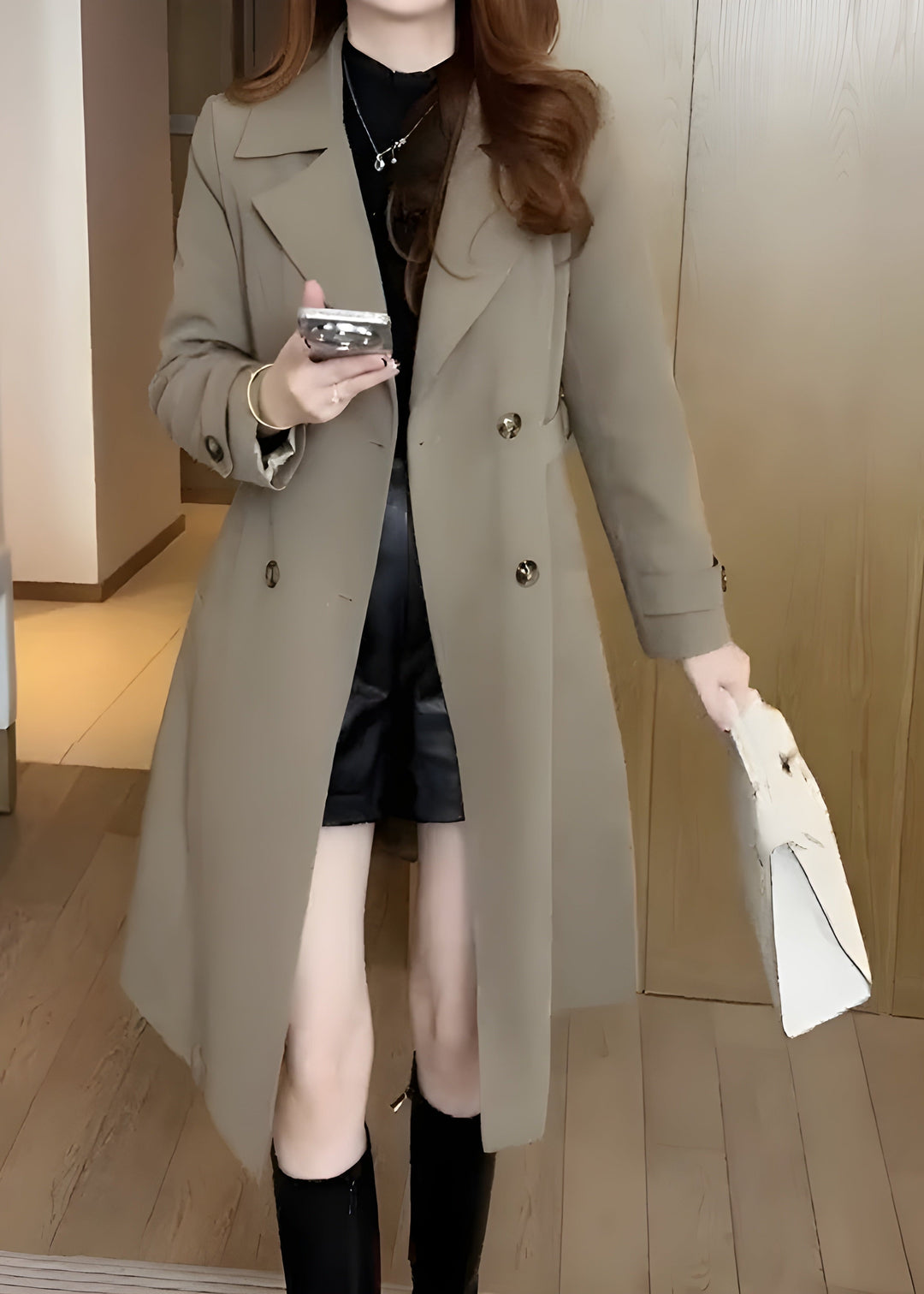 Nadia™ - Elegant Warmth Trenchcoat