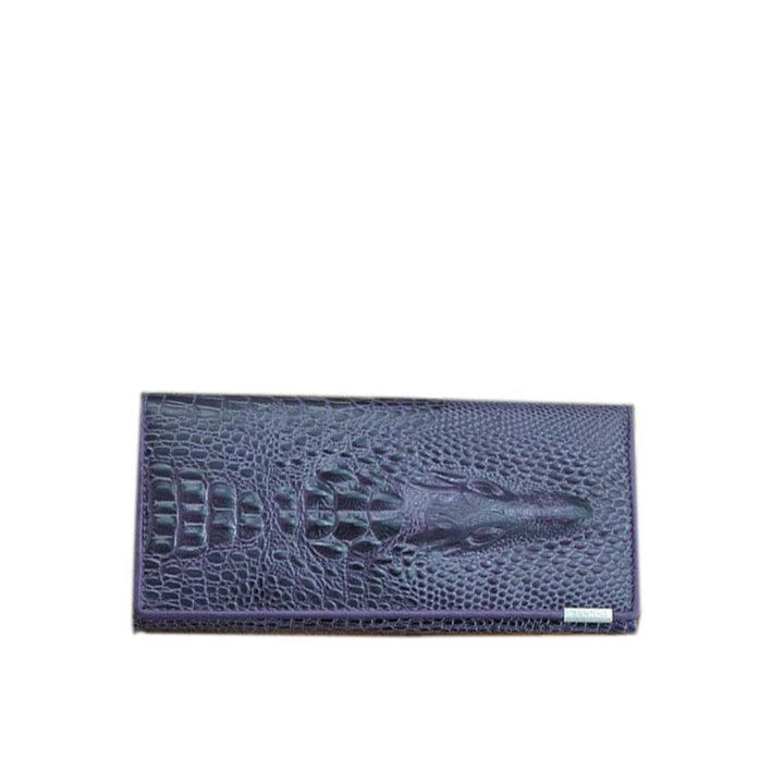 Caroline - Luxury Crocodile-Embossed Leather Wallet for Women