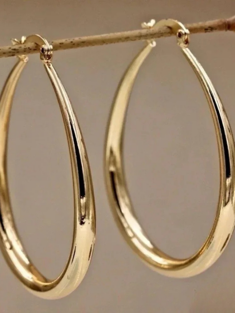 Chic Gold Crystal Earrings