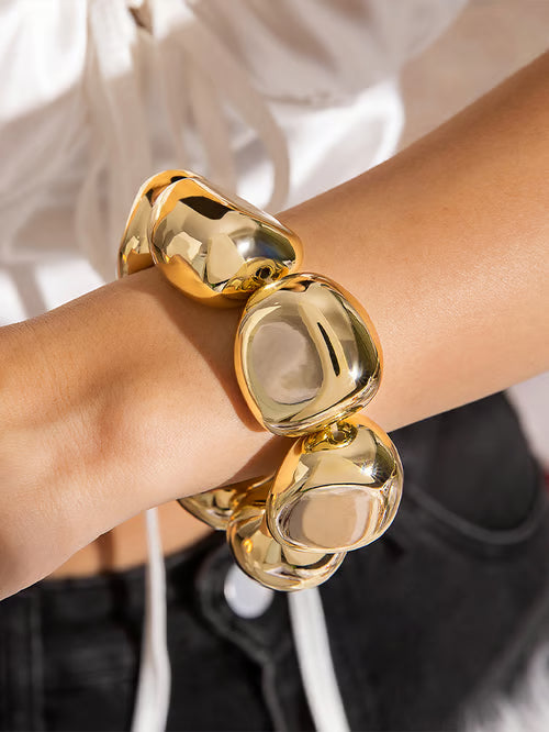 Geometric Open Bracelet