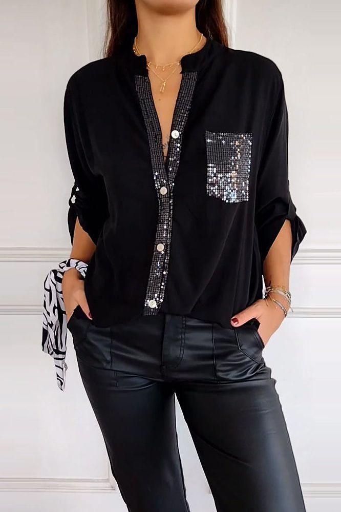 The Stella Sequin Blouse