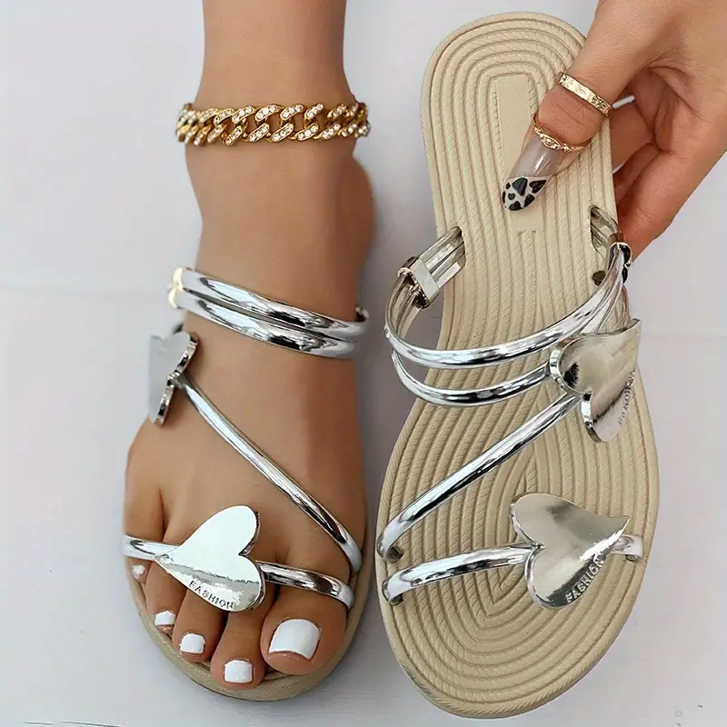 Rhane - Elegant Metallic Sandals