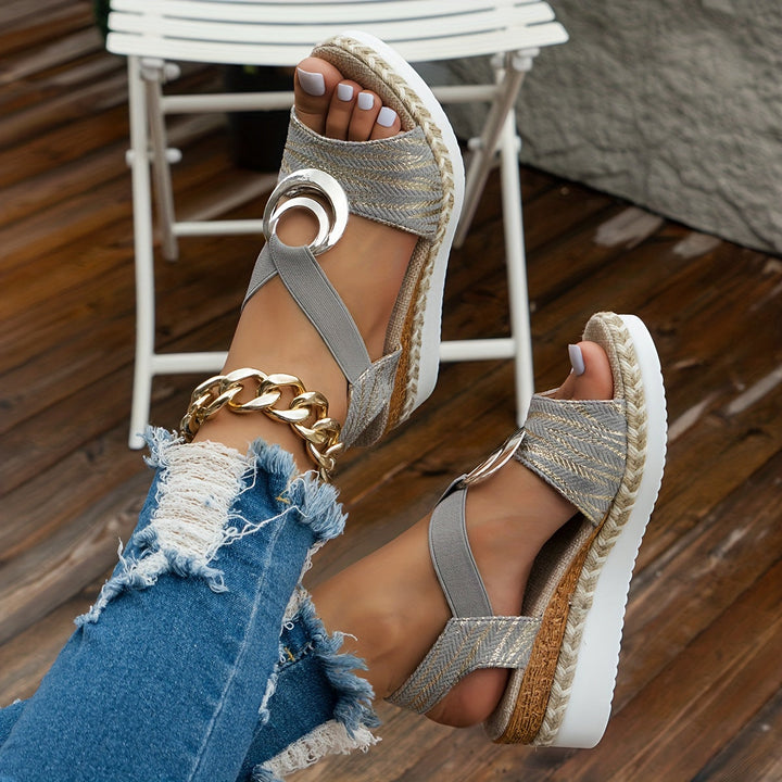 Arla - Chic Platform Wedge Sandals