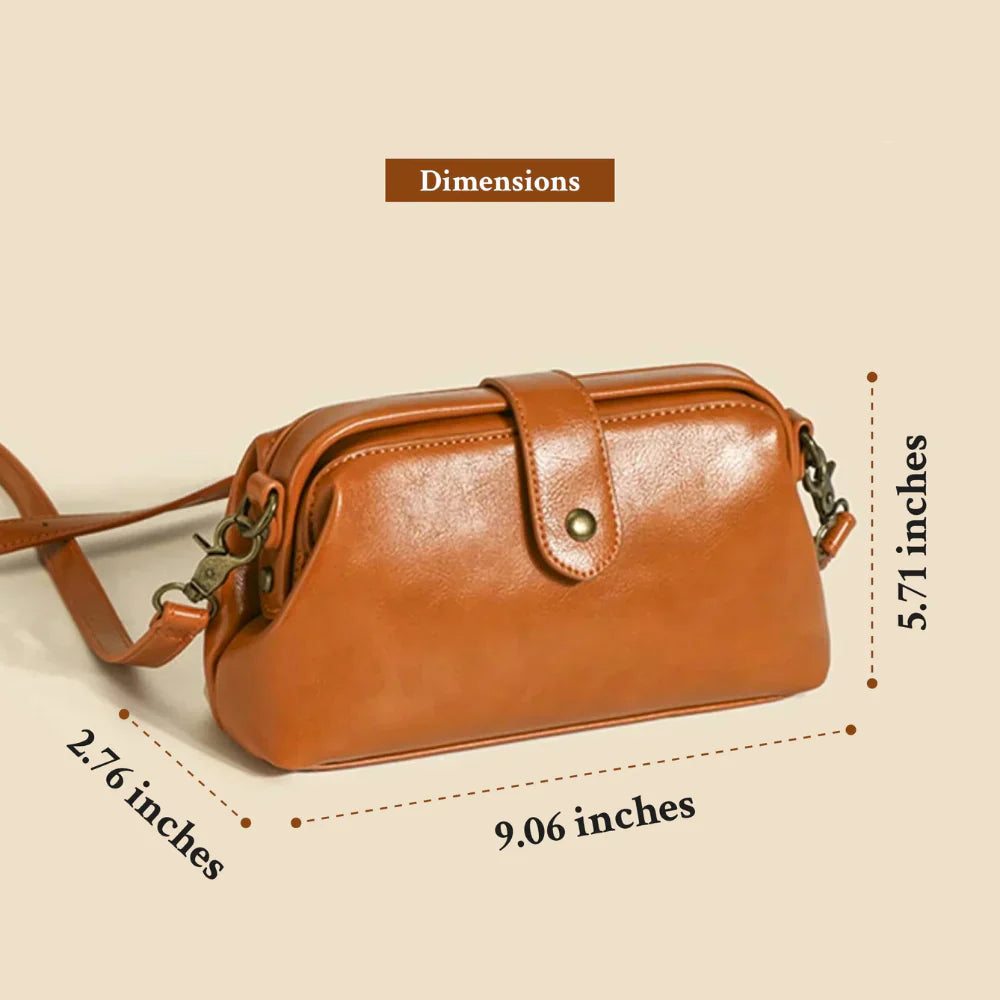 Sarah - Classic Leather Crossbody Bag for Women