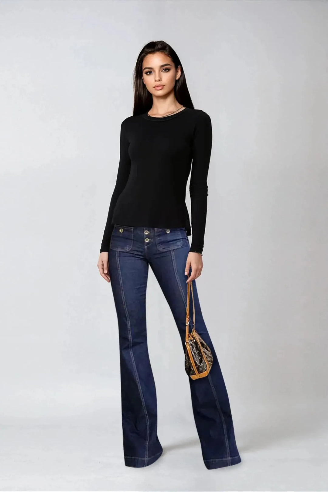 Stylish High-Waisted Jeans