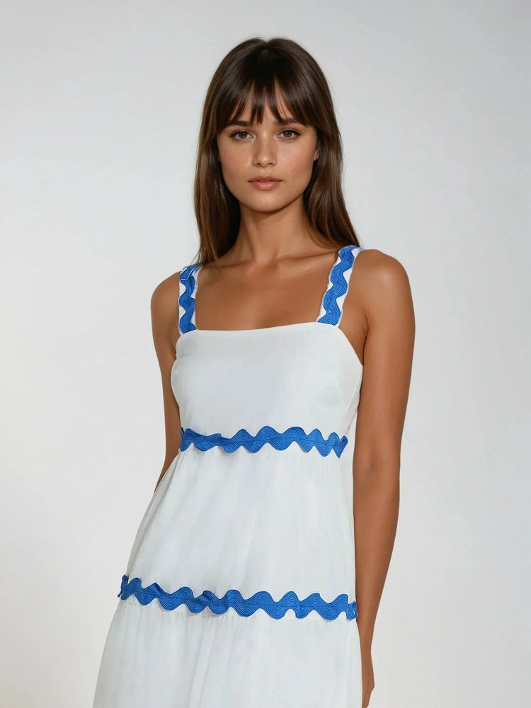 The Wavy Charm Midi Dress
