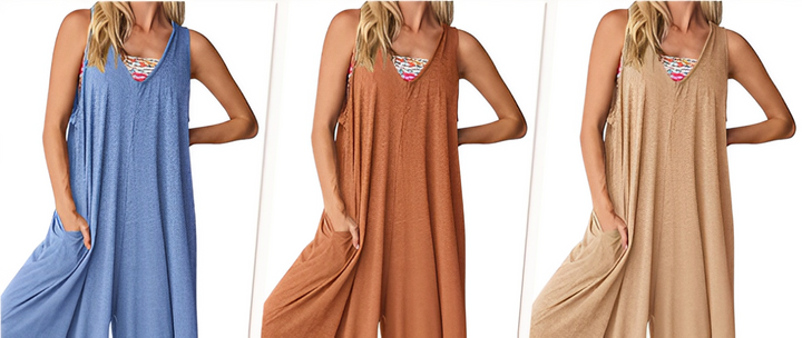 Juliette | Sleeveless Wide Leg Jumpsuit