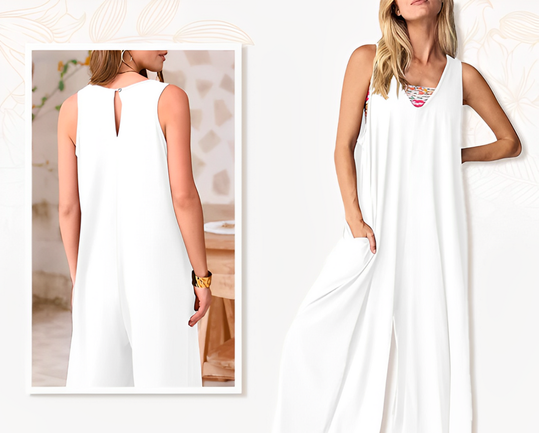Juliette | Sleeveless Wide Leg Jumpsuit