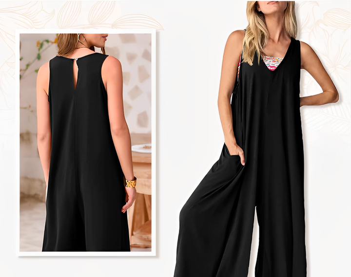 Juliette | Sleeveless Wide Leg Jumpsuit