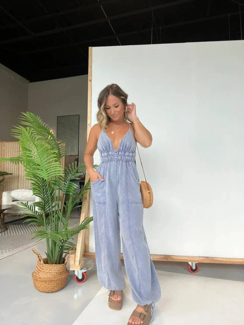 Élodie | Stylish Denim Jumpsuit