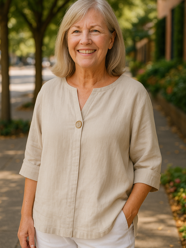 Simone | Blouse - Light. Flattering. Made for real women