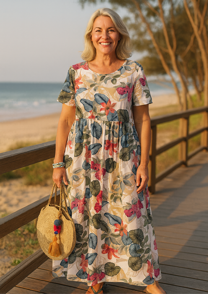 Masie | Breezy Floral Maxi Dress – Where Comfort Meets Confidence