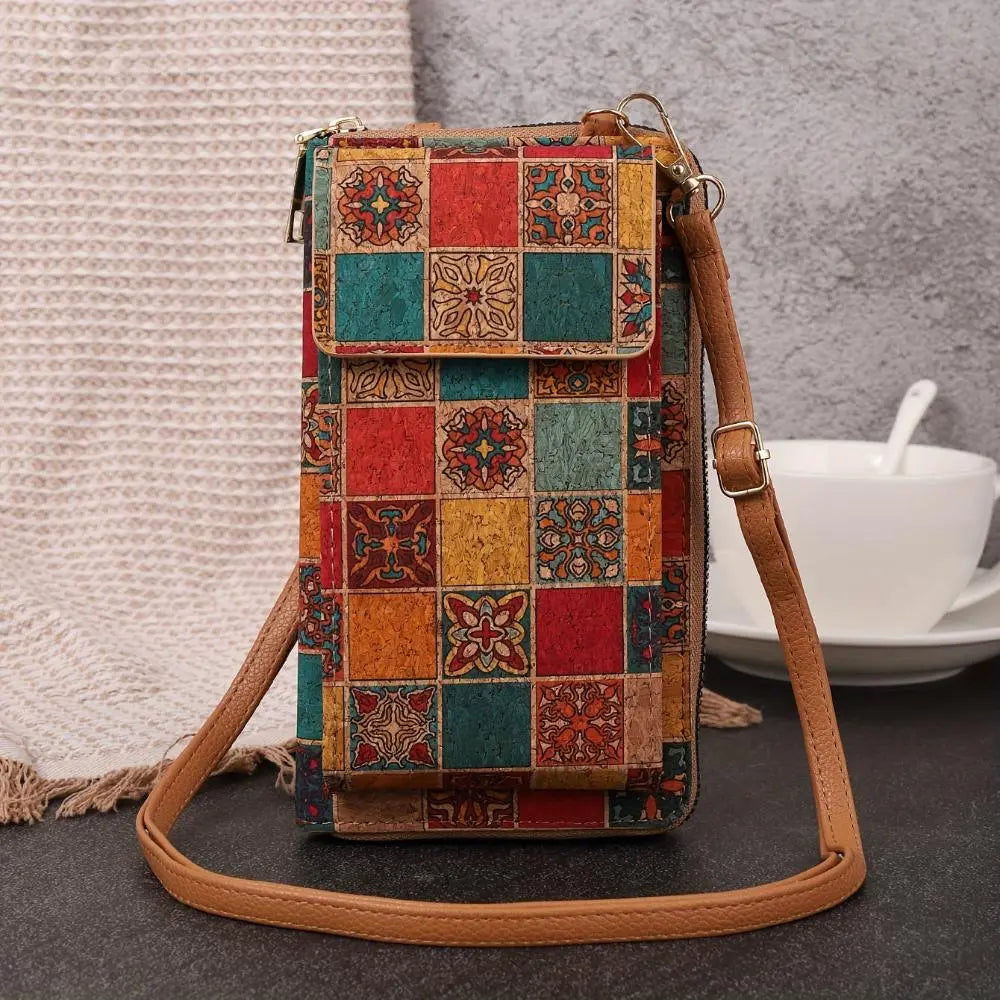 Julia - Boho floral crossbody wallet for women