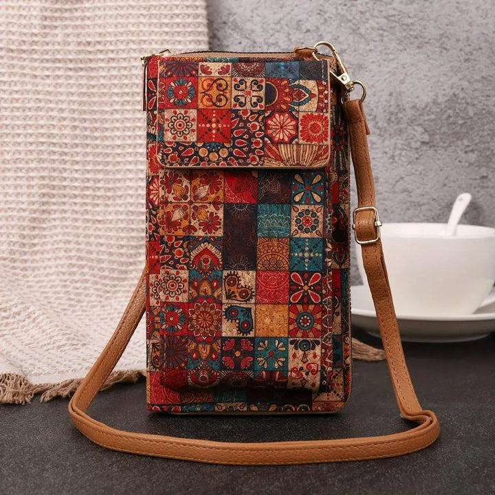Julia - Boho floral crossbody wallet for women