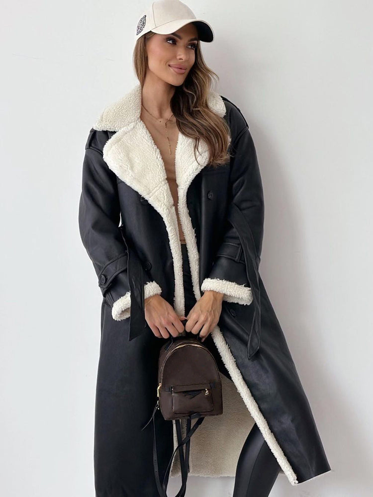 Beatrix™ - Borg Collar Long Coat