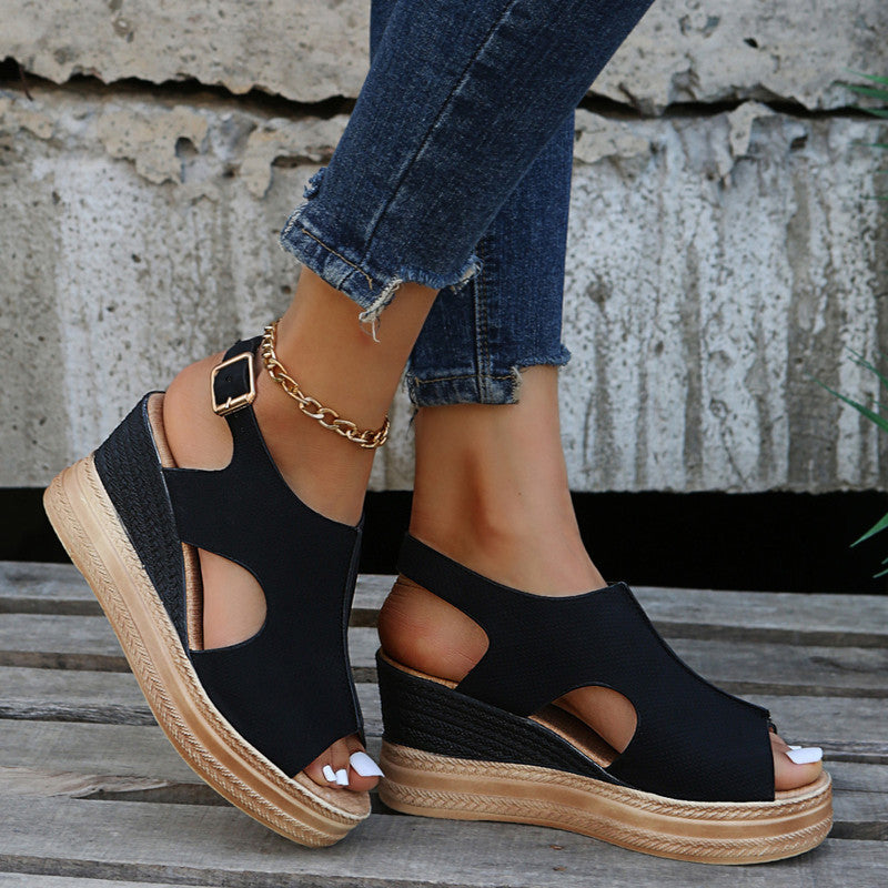 Kelsey - Boho Wedge Sandals