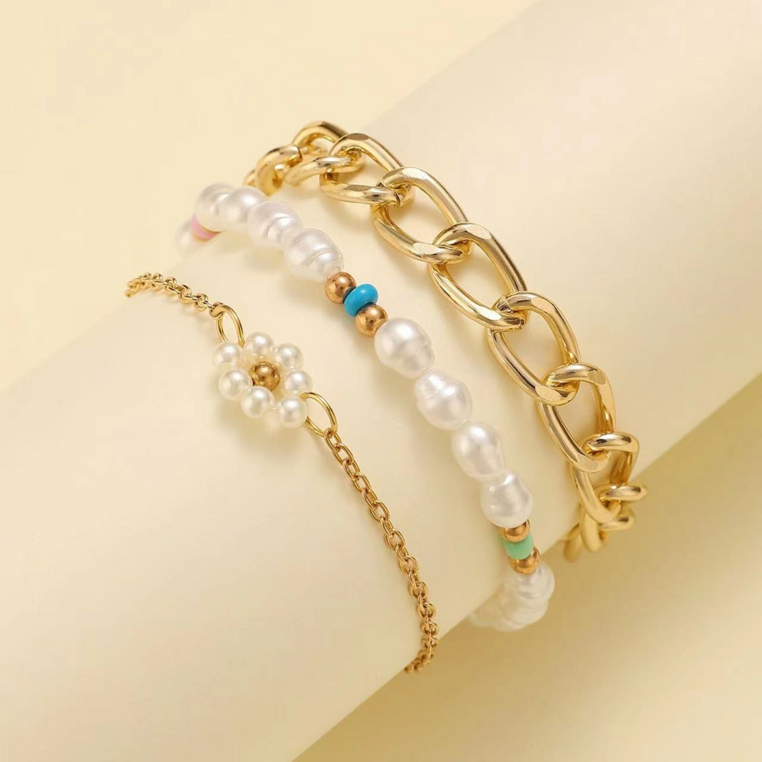 Daisy Pearl Bracelet Pack
