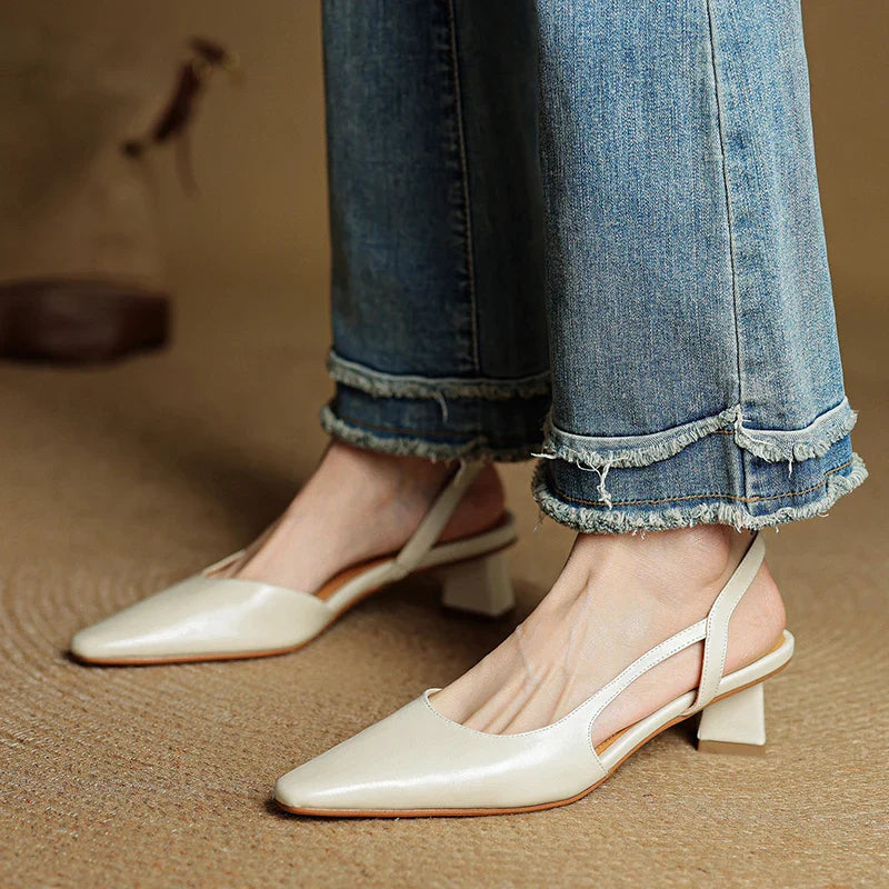 Sylvie Leather Heels