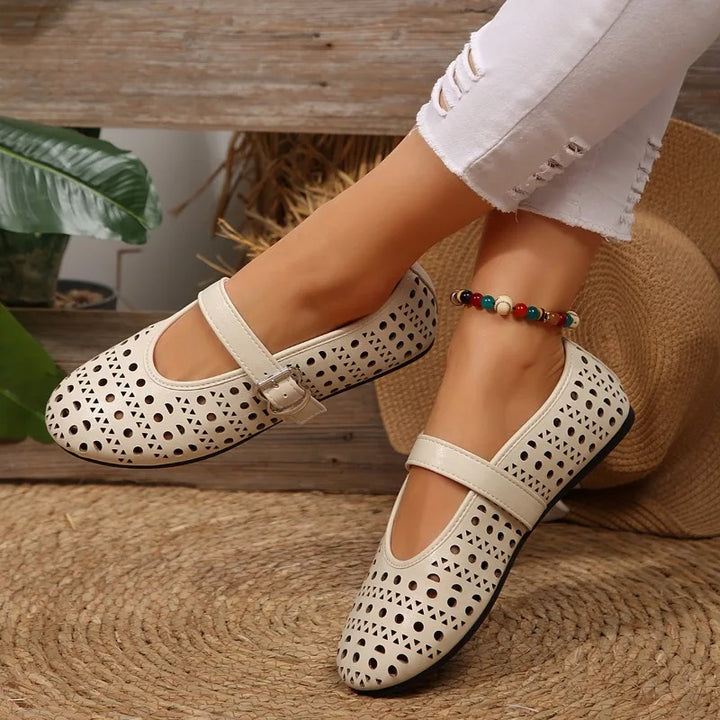 Aveline Leather Flats