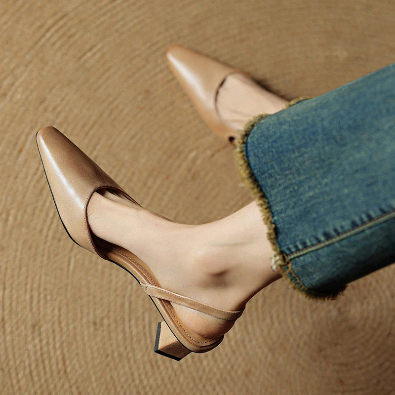 Sylvie Leather Heels